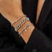 Wholesale Iron Chain Alloy Rhinestone Claw Chain Cuban Chain Bracelet JDC-BT-DN006 Bracelet 道妮 Wholesale Jewelry JoyasDeChina Joyas De China