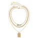 Wholesale Iron Chain Alloy Rhinestone Tag Necklaces JDC-NE-DN085 Necklaces 道妮 Wholesale Jewelry JoyasDeChina Joyas De China