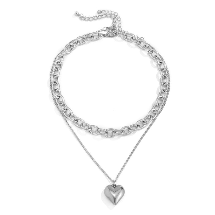 Wholesale Iron Chain Aluminum Chain Alloy Necklaces JDC-NE-DN079 Necklaces 道妮 white K 2755 Wholesale Jewelry JoyasDeChina Joyas De China