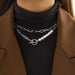 Wholesale Iron Chain Imitation Pearl Alloy Necklaces JDC-NE-DN063 Necklaces 道妮 Wholesale Jewelry JoyasDeChina Joyas De China