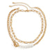 Wholesale Iron Chain Imitation Pearl Alloy Necklaces JDC-NE-DN063 Necklaces 道妮 gold Wholesale Jewelry JoyasDeChina Joyas De China