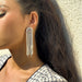 Wholesale iron chain imitation pearl alloy tassel earrings JDC-ES-DN039 Earrings 道妮 Wholesale Jewelry JoyasDeChina Joyas De China