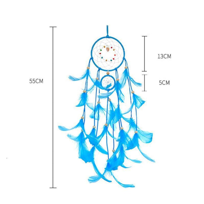 Wholesale Iron Ring Feather Colorful Beads Love Shell LED Light Dreamcatcher JDC-DC-JunX002 Dreamcatcher 俊贤 Wholesale Jewelry JoyasDeChina Joyas De China