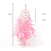 Wholesale Iron Ring Feather Colorful Beads Love Shell LED Light Dreamcatcher JDC-DC-JunX002 Dreamcatcher 俊贤 pink Wholesale Jewelry JoyasDeChina Joyas De China