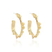 Wholesale irregular alloy hoop earrings JDC-ES-GSMM012 Earrings JoyasDeChina golden Wholesale Jewelry JoyasDeChina Joyas De China