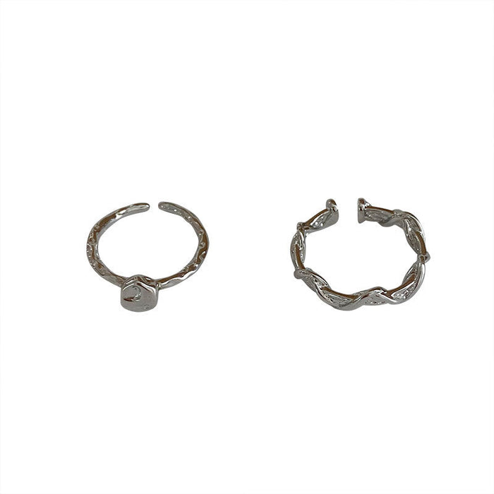 Wholesale Irregular Alloy Rings Set JDC-RS-A083 Rings 妙雅 set Wholesale Jewelry JoyasDeChina Joyas De China