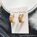 Wholesale irregular C-shaped ear ring JDC-ES-AYN303 Earrings JoyasDeChina E383 - Gold Earrings Wholesale Jewelry JoyasDeChina Joyas De China
