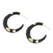 Wholesale irregular metal oil dripping Big Circle Earrings JDC-ES-JQ068 Earrings JoyasDeChina Black Wholesale Jewelry JoyasDeChina Joyas De China
