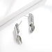 Wholesale irregular metal twisted spiral earrings JDC-NE-b183 earrings JoyasDeChina Silver Wholesale Jewelry JoyasDeChina Joyas De China