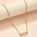 Bulk Jewelry Wholesale Japanese and Korean style retro fashion diamond clip Necklace collarbone chain JDC-NE-AYN007 Wholesale factory from China YIWU China