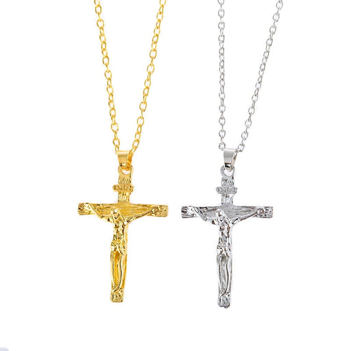 Wholesale Jesus Cross Alloy Necklace JDC-NE-Saip005 Necklaces 赛蒲 Wholesale Jewelry JoyasDeChina Joyas De China