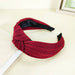 Wholesale khaki knitted headband JDC-HD-O263 Headband JoyasDeChina claret Wholesale Jewelry JoyasDeChina Joyas De China