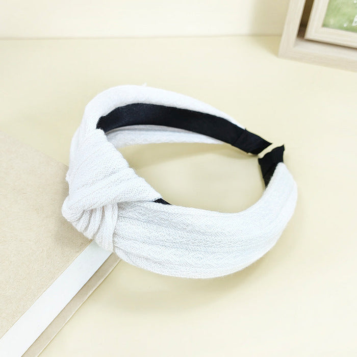 Wholesale khaki knitted headband JDC-HD-O263 Headband JoyasDeChina white Wholesale Jewelry JoyasDeChina Joyas De China