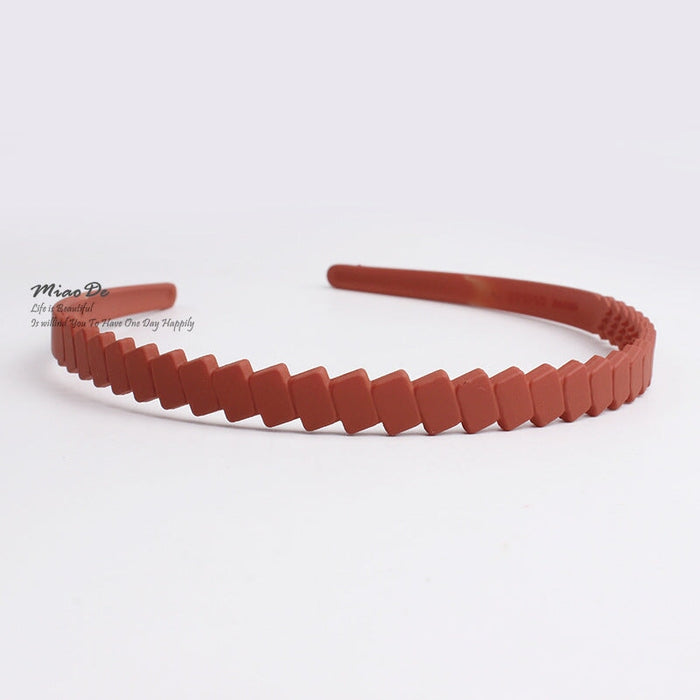 Wholesale khaki resin hairband JDC-HD-H024 Headband 妙德 Orange red Wholesale Jewelry JoyasDeChina Joyas De China