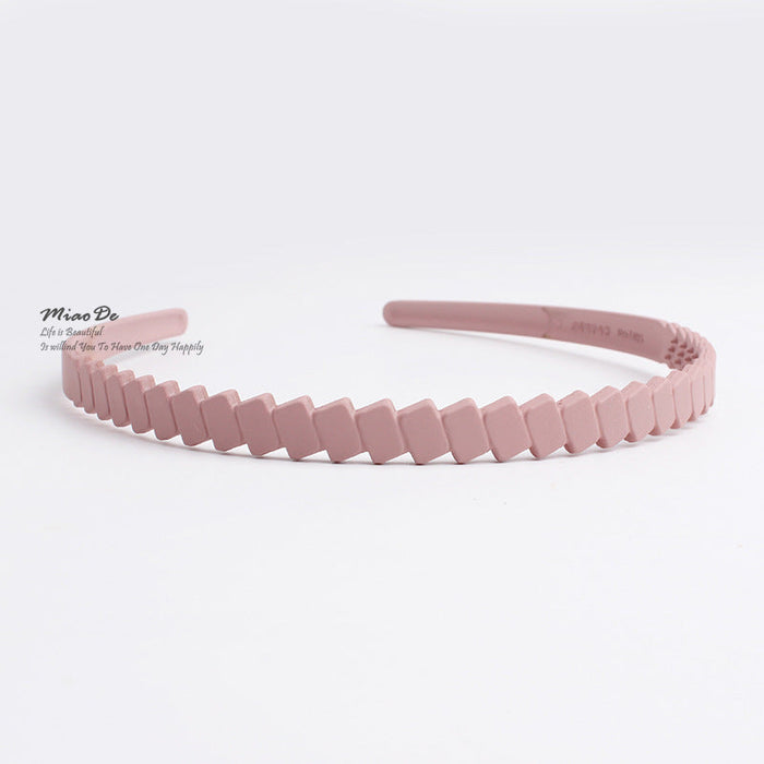 Wholesale khaki resin hairband JDC-HD-H024 Headband 妙德 Pink Wholesale Jewelry JoyasDeChina Joyas De China