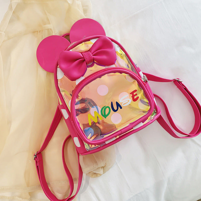 Wholesale kids cartoon PU PVC backpack JDC-BP-JiaQ003 Backpack Bags 家庆 rose red Wholesale Jewelry JoyasDeChina Joyas De China