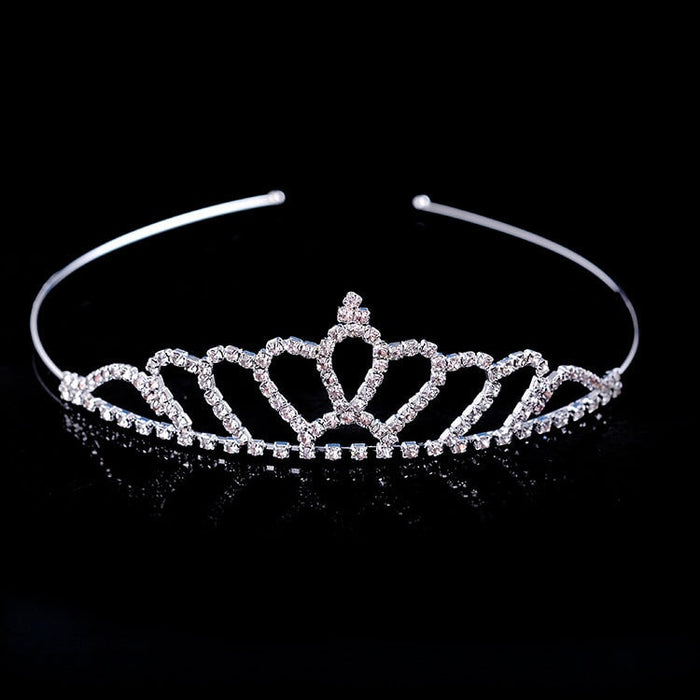 Wholesale Kids Crown White Crystal Headband JDC-HD-hongh003 Headband 宏宏 Wholesale Jewelry JoyasDeChina Joyas De China