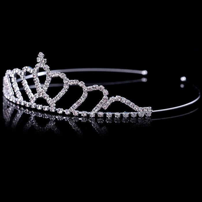 Wholesale Kids Crown White Crystal Headband JDC-HD-hongh003 Headband 宏宏 Wholesale Jewelry JoyasDeChina Joyas De China
