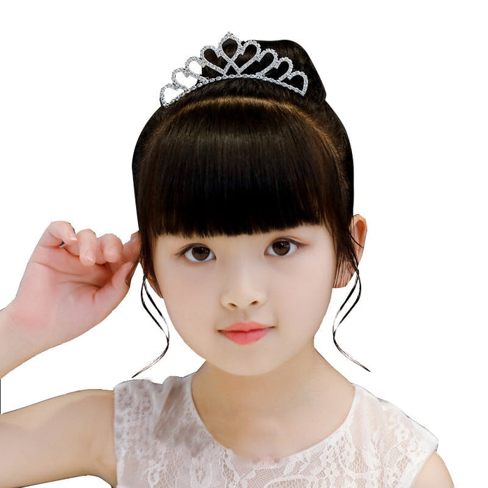 Wholesale Kids Crown White Crystal Headband JDC-HD-hongh003 Headband 宏宏 Wholesale Jewelry JoyasDeChina Joyas De China