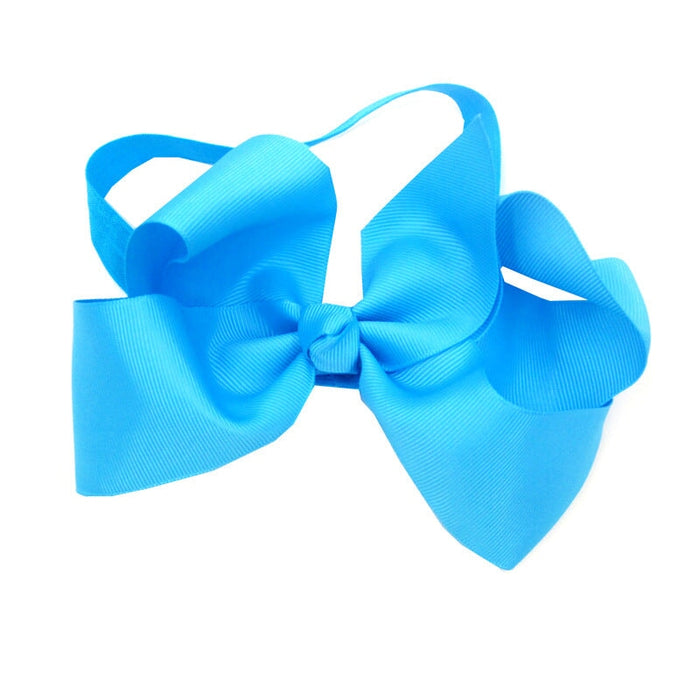 Wholesale Kids Fabric Bow Stretch Hair Scrunchies JDC-HS-Chund007 Hair Scrunchies 春蝶 blue Wholesale Jewelry JoyasDeChina Joyas De China