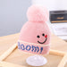 Wholesale kids smiley face knitted woolen hat JDC-FH-GSKC005 Fashionhat JoyasDeChina pink 46-48CM Wholesale Jewelry JoyasDeChina Joyas De China