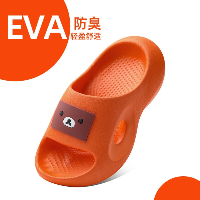 Wholesale Kids Summer EVA Anti-Slip Bear Soft Sole Slippers JDC-SP-FenD002 Slippers 芬典 orange Inner length 15cm Wholesale Jewelry JoyasDeChina Joyas De China
