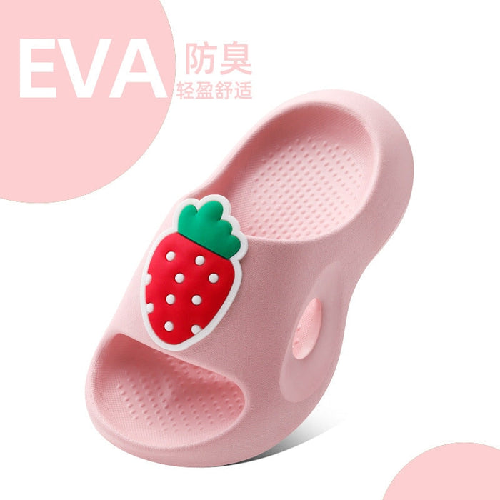 Wholesale Kids Summer Non-Slip Soft Bottom EVA Slippers JDC-SP-FenD003 Slippers 芬典 pink 19-20 yards Wholesale Jewelry JoyasDeChina Joyas De China