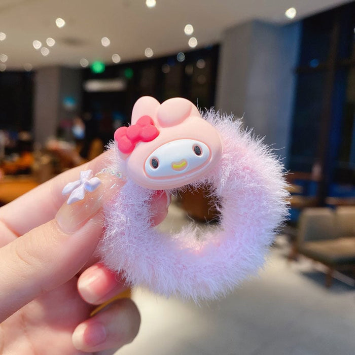 Wholesale kitten puppy rabbit furry hair rope(F) JDC-HS-BL001 Hair Scrunchies 冰澜 Wholesale Jewelry JoyasDeChina Joyas De China