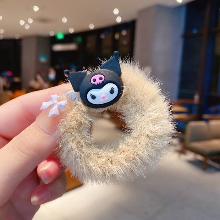 Wholesale kitten puppy rabbit furry hair rope(F) JDC-HS-BL001 Hair Scrunchies 冰澜 4 Wholesale Jewelry JoyasDeChina Joyas De China