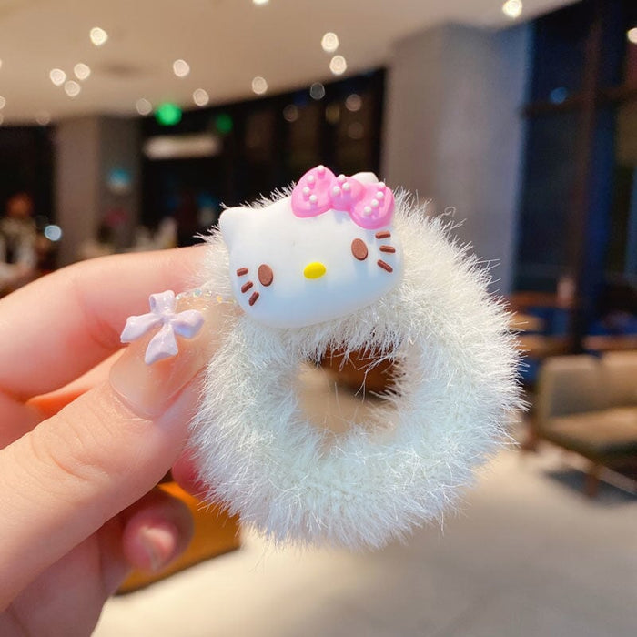 Wholesale kitten puppy rabbit furry hair rope(F) JDC-HS-BL001 Hair Scrunchies 冰澜 5 Wholesale Jewelry JoyasDeChina Joyas De China