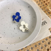 Wholesale Klein Blue Flower Alloy Earrings JDC-ES-W390 Earrings JoyasDeChina Wholesale Jewelry JoyasDeChina Joyas De China