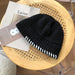 Wholesale knitted acrylic wool hat JDC-FH-NLS012 Fashionhat 倪罗诗 black 55-58cm Wholesale Jewelry JoyasDeChina Joyas De China