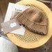 Wholesale knitted acrylic wool hat JDC-FH-NLS012 Fashionhat 倪罗诗 brown 55-58cm Wholesale Jewelry JoyasDeChina Joyas De China