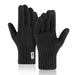 Wholesale knitted cashmere touch screen warm gloves JDC-GS-RG013 Gloves 润谷 black L Wholesale Jewelry JoyasDeChina Joyas De China
