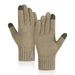 Wholesale knitted cashmere touch screen warm gloves JDC-GS-RG013 Gloves 润谷 camel L Wholesale Jewelry JoyasDeChina Joyas De China