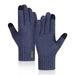 Wholesale knitted cashmere touch screen warm gloves JDC-GS-RG013 Gloves 润谷 navy L Wholesale Jewelry JoyasDeChina Joyas De China