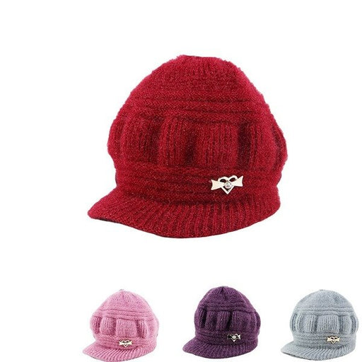 Wholesale knitted plush warm wool hat JDC-FH-GSXR038 Fashionhat 新锐 Wholesale Jewelry JoyasDeChina Joyas De China