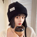 Wholesale knitted polyester hat JDC-FH-NLS022 Fashionhat 倪罗诗 black 55-60cm Wholesale Jewelry JoyasDeChina Joyas De China