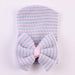 Wholesale knitted striped big bow children's cotton hat JDC-FH-XB-030 FashionHat 小贝 stripe Average code Wholesale Jewelry JoyasDeChina Joyas De China