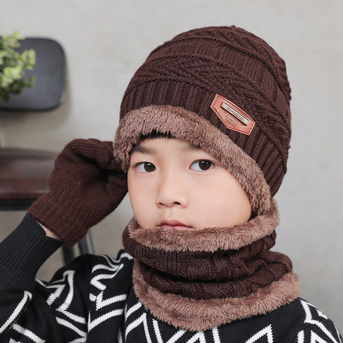 Wholesale knitted wool hat pack of 2 JDC-FH-BG003 Fashionhat JoyasDeChina Children's coffee MINIMUM 2 Wholesale Jewelry JoyasDeChina Joyas De China