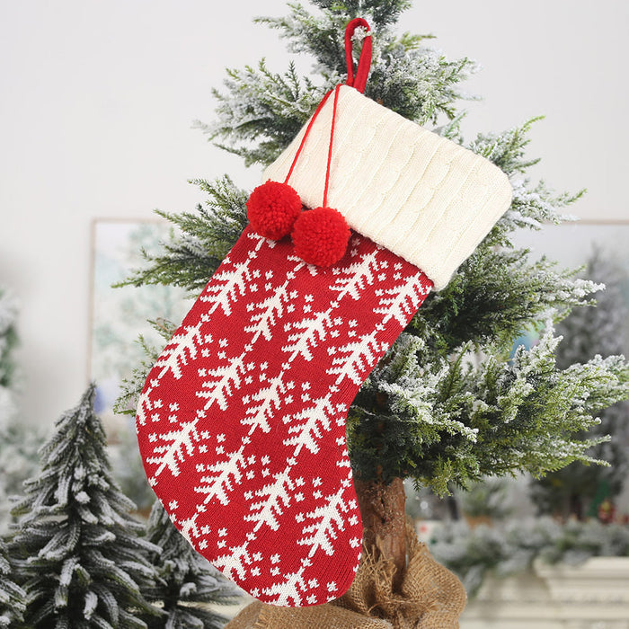 Wholesale knitted woolen Christmas socks decorations JDC-SK-GL004 港恋 A Wholesale Jewelry JoyasDeChina Joyas De China