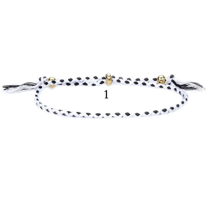 Wholesale knitting hand national Tibetan cotton rope tassel Bracelet JDC-BT-Yiye002 Bracelets 益烨 Wholesale Jewelry JoyasDeChina Joyas De China
