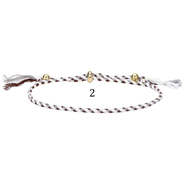 Wholesale knitting hand national Tibetan cotton rope tassel Bracelet JDC-BT-Yiye002 Bracelets 益烨 Wholesale Jewelry JoyasDeChina Joyas De China