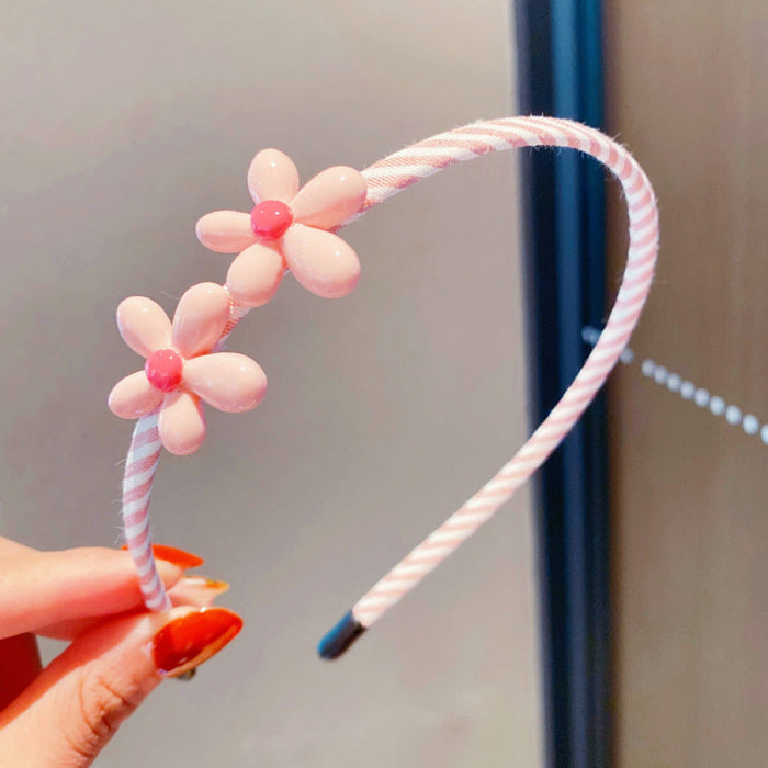 Wholesale Korean children's candy color hair band JDC-HD-i101 Headband JoyasDeChina 4# pink floret Wholesale Jewelry JoyasDeChina Joyas De China