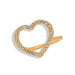 Wholesale Korean diamond heart-shaped alloy Rings JDC-RS-JQ023 Rings 佳琪 White Number 7 Wholesale Jewelry JoyasDeChina Joyas De China