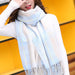 Wholesale Korean imitation cashmere scarf JDC-SF-GSLX001 scarf JoyasDeChina Light edge blue 200cm Wholesale Jewelry JoyasDeChina Joyas De China