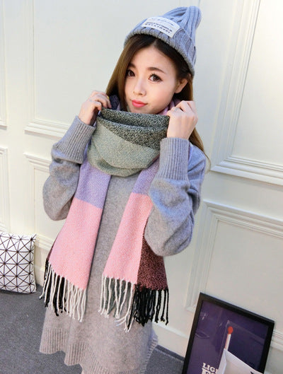 Wholesale Korean imitation cashmere scarf JDC-SF-GSLX001 scarf JoyasDeChina LW purple 200cm Wholesale Jewelry JoyasDeChina Joyas De China