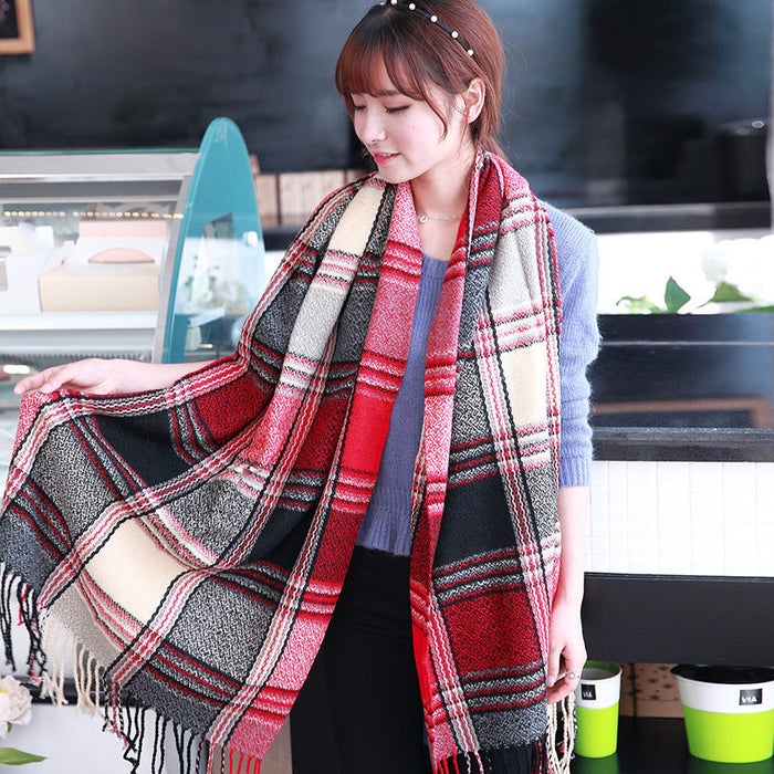Wholesale Korean imitation cashmere scarf JDC-SF-GSLX001 scarf JoyasDeChina LW red 200cm Wholesale Jewelry JoyasDeChina Joyas De China