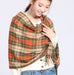 Wholesale Korean imitation cashmere scarf JDC-SF-GSLX001 scarf JoyasDeChina Orange lattice 200cm Wholesale Jewelry JoyasDeChina Joyas De China