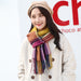 Wholesale Korean imitation cashmere scarf JDC-SF-GSLX001 scarf JoyasDeChina Rainbow grid 200cm Wholesale Jewelry JoyasDeChina Joyas De China